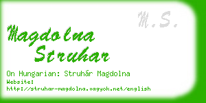 magdolna struhar business card